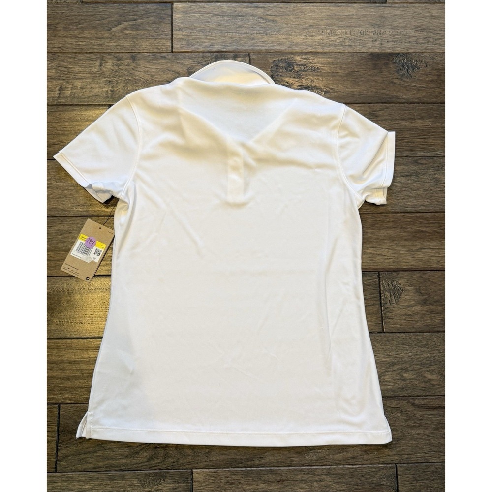 New Nike Women's Dri-FIT Victory Golf Polo Size Small White Collard - Picture 2 of 5